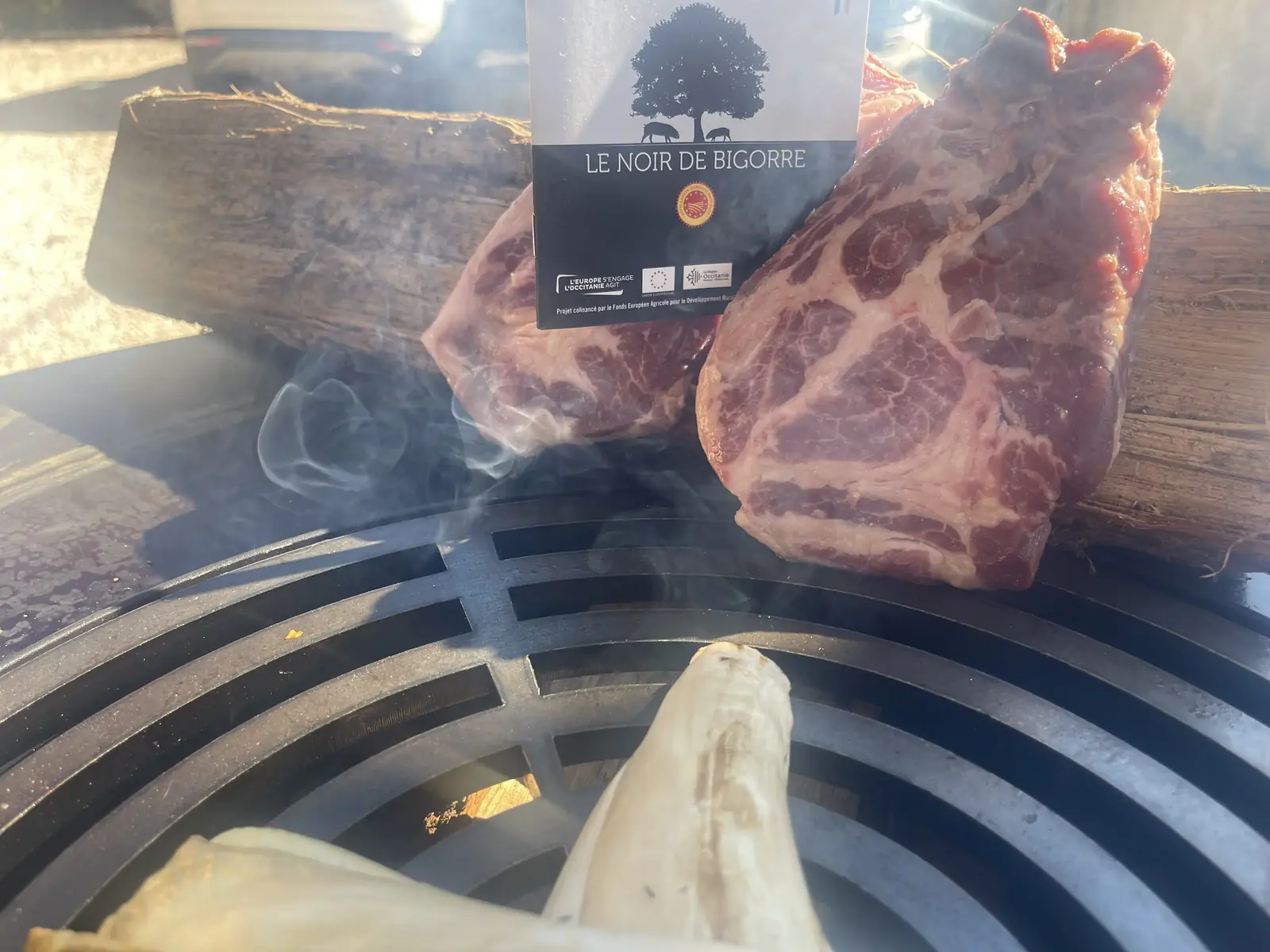 Porc Noir de Bigorre au braséro